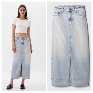 GAP Denim Midi Skirt